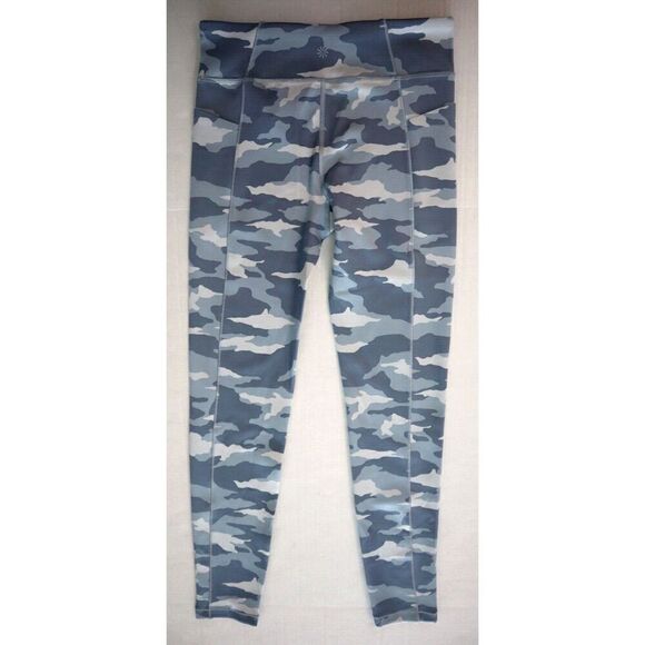 Athleta Girl's Sz L (12) Blue Camo High-Rise Stash Your Treasures Tight Leggings - Picture 1 of 11